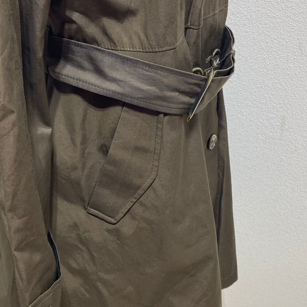 Lauren Ralph Lauren Brown Trench Coat No Size Tag See Measurements Fully Lined - Picture 4 of 10